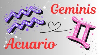 Compatibilidad de signos ACUARIO y GEMINIS [upl. by Animrelliug]