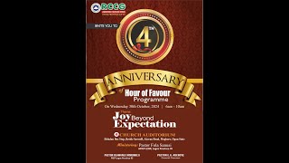 Joy Beyond Expectation  Hour Of Favour 4th Year Anniversary  Oct 30th 2024 [upl. by Loralee410]