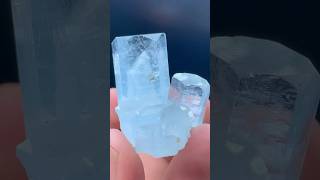 Natural Sky Blur Aquamarine aquamarine crystals gemstone specimencluster [upl. by Felix]