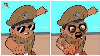 Little Singham Cartoon Bhoot Version 2021  Little Singham Cartoon Horror version  Little Singham [upl. by Iderf]