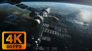 Gravity ReEntry Scene in 4k 60FPS OT AI Upscale [upl. by Thetes]