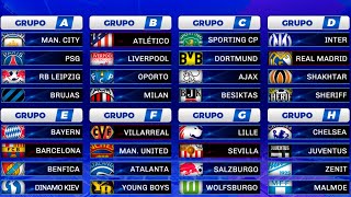 ASÍ quedaron DEFINIDOS los GRUPOS para la CHAMPIONS LEAGUE 20212022 [upl. by Slohcin]