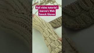 Smocking Fingerless Gloves with Thumb Preview knitting KnittingPattern [upl. by Weihs]