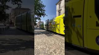 Le Tram dOrléans Métropole aux couleurs du Tour de France 2024 [upl. by Nuajed]