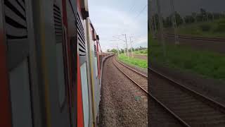 12779 Goa Express On A Huge Curve In ManmadBhusaval Section shorts [upl. by Neelrahs]