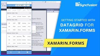 XamarinForms DataGrid Getting Started [upl. by Chancelor]