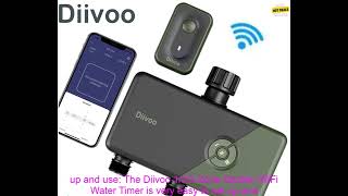 1005005862779955 Diivoo 1 2 3 Zone Garden WiFi Water Timer Wifi Automatic Drip Irrigati [upl. by Eednas]