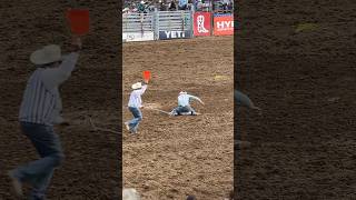 Goat Tying at the National High School Finals Rodeo rodeo Cowgirl nailed it Roping [upl. by Anaib]