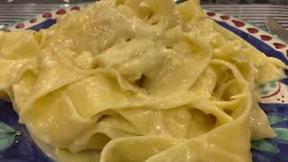 Pappardelle Alfredo easy Delicious Italian Recipe [upl. by Aihsenrad]