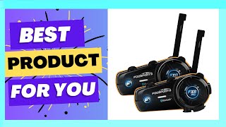 Best 2pcs Motorcycle Intercom Bluetooth Helmet Headset Review [upl. by Acenahs186]