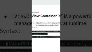 Angular 18 8  How to use View Container Ref to create component on the desired position angular [upl. by Sergent]