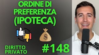 PUBBLICITA IPOTECARIA E ORDINE DI PREFERENZA Diritto Privato in 3 minuti [upl. by Aip]