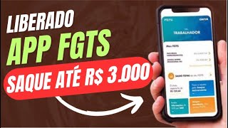 NÃO É A REVISÃO DO FGTS SAQUE LIBERADO no APP do FGTS de até R 3000 PARA O TRABALHADOR  COTA PIS [upl. by Attenehs]