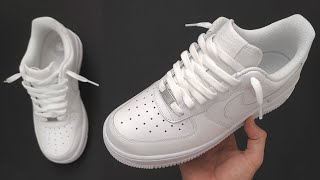 Nike Air Force 1 Cool lacing Loosely 👟🔥 Nike Air Force 1 Lace styles [upl. by Hawthorn]