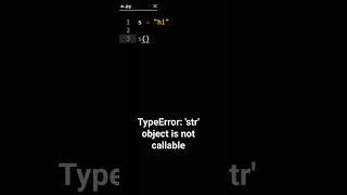 TypeError str object is not callable [upl. by Girardi]