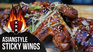 Asianstyle sticky wings 11  Kippenvleugels met sticky glace 🍗 [upl. by Ardnosac114]