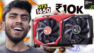 Cheapest Nvidia Graphic Card For Extreme Gaming 🤩 GTX 1650 PERFECT GPU ⚡️ Normal PC into Gaming PC [upl. by Floss]