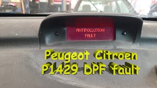 Peugeot Citroen Antipollution message  Easy Fix [upl. by Sivam]