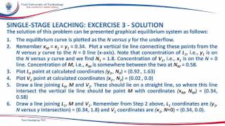 LEACHING SOLID LIQUID EXTRACTION LESSON 1 EXCERCISE [upl. by Sharma]