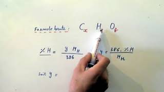 Chimie  Cholestérol et détermination de la formule brute [upl. by Latoyia729]