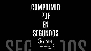 COMPRIMIR UN PDF EN SEGUNDOS [upl. by Chauncey]