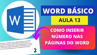 Como inserir NÚMEROS nas PÁGINAS do Word [upl. by Aisanat]