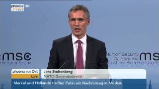 Münchner Sicherheitskonferenz Reden von Ischinger Von der Leyen amp Stoltenberg am 06022015 [upl. by Goldberg]