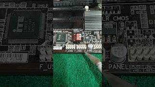 computer motherboard power switch conection gadget computer repair [upl. by Arlon986]