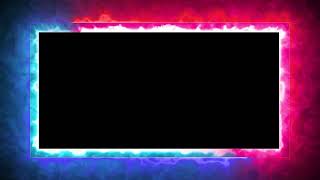 Glowing frame black screen  Neon light border  Frame template video background [upl. by Nilyaj]