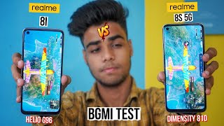 Realme 8i vs Realme 8s 5G Pubg Test Heating and Battery Test  Shocked 😱 [upl. by Leiria]