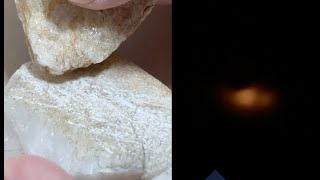 Triboluminescence in Quartz and How to Demonstrate it with Slow Motion and Infrared Video [upl. by Calvinna674]