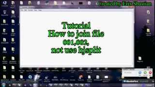 How To Join FILE 001002 without HJSPLIT [upl. by Taub]