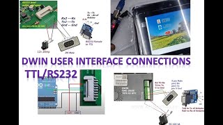 19 DWIN USER INTERFACE CONNECTIONS RS232TTL [upl. by Hills]