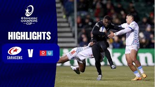 Extended Highlights  Saracens vs Vodacom Bulls Round 1  Investec Champions Cup 202425 [upl. by Leuqim]