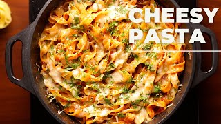 CHEESY SAUCY PASTA RECIPE [upl. by Nylekcaj]