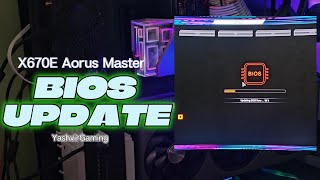 How to update GIGABYTE X670E AORUS MASTER BIOS  Step by Step [upl. by June]