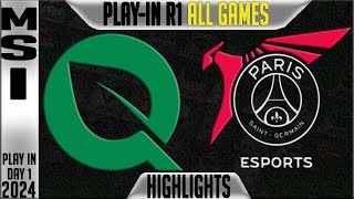 FLY vs PSG Highlights ALL GAMES  MSI 2024 Play Ins Round 1  FlyQuest vs PSG Talon [upl. by Sisely]