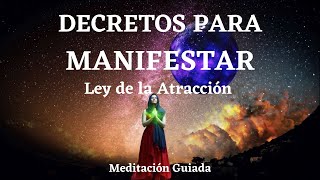 ⭐DECRETOS PARA MANIFESTAR USANDO LA LEY DE LA ATRACCIÓN⭐ Música 528Hz con Afirmaciones poderosas⭐ [upl. by Dixon]