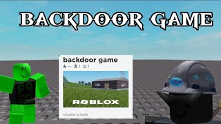 backdoor game Roblox [upl. by Yeldoow]