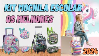 KIT MOCHILA ESCOLAR INFANTIL KIT MOCHILA COM 3 PEÇAS MATERIAL ESCOLAR 2024 MOCHILA COM RODINHAS [upl. by Akerdal531]