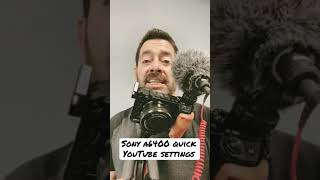 Sony A6400 Video Settings For YouTube Studio  Sony A6400 Quick Setup Video  shorts [upl. by Olecram987]