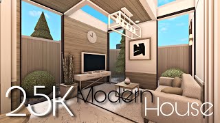 BLOXBURG 25K MODERN HOUSE  NOGAMEPASS [upl. by Aiepoissac967]