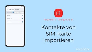 Kontakte von SIMKarte importieren  OnePlus Android 14  OxygenOS 14 [upl. by Ingeberg]