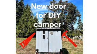 DIY Camper door for my DIY camper trailer [upl. by Abby]