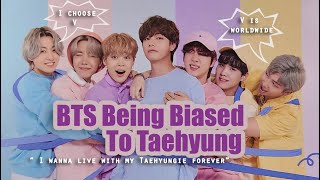 BTS being biased to Kim Taehyung BTS V [upl. by Lenee]