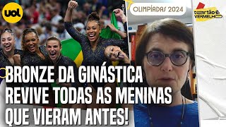 OLIMPÍADAS 2024 BRONZE DO BRASIL NA GINÁSTICA É MEDALHA QUE TEM MUITOS PESCOÇOS DIZ KATIA RUBIO [upl. by Loyce]