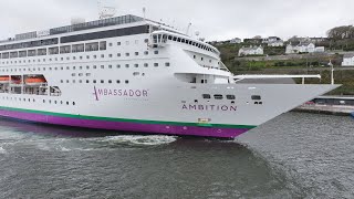 1st Liner of 2024 Season arrives at Cobh  Ireland [upl. by Elleinet105]