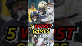 5 WORST College Football Teams of Week 5 [upl. by Dinan]