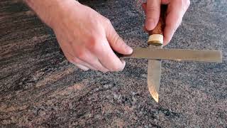 How to sharpen a knife with diamond sharpener Eng sub titles [upl. by Tawnya]