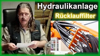 Hydraulikanlage Teil 5 Der Rücklauffilter [upl. by Eemyaj109]